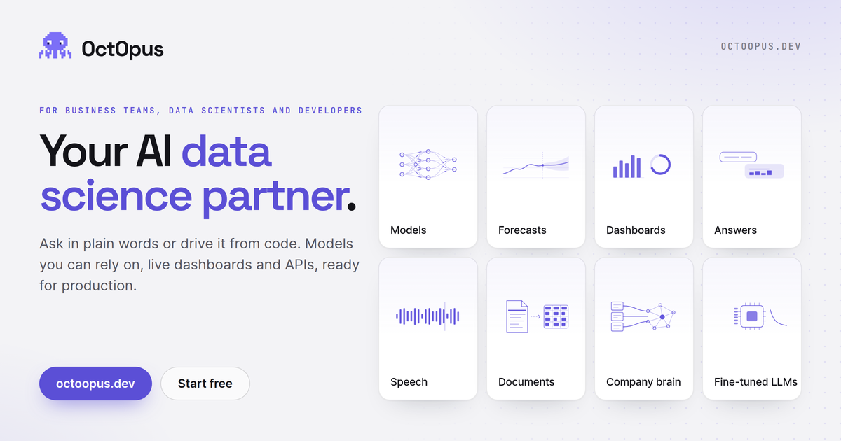 Octoml Automated Machine Learning Platform for Business Teams | OctOpus